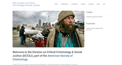 Desktop Screenshot of divisiononcriticalcriminology.com