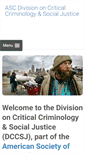 Mobile Screenshot of divisiononcriticalcriminology.com